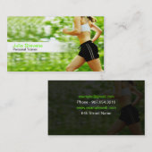 パーソナルトレーナー名刺 名刺 (正面/裏面)