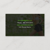 パーソナルトレーナー名刺 名刺 (裏面)