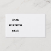 パーソナルトレーナー名刺 名刺 (裏面)