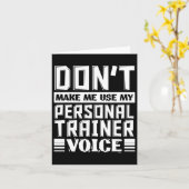 パーソナルトレーナー声を使わないおもしろい カード (黄色い花)