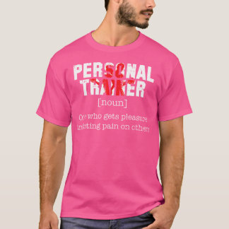 パーソナルトレーナー定義トレーニングおもしろいフィットネス Tシャツ