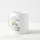 パーソナルトレーナー感謝お礼ギフトアイディア コーヒーマグカップ (正面左)