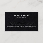 パーソナルトレーナー白黒 名刺 (裏面)