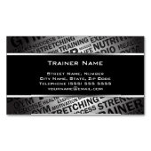 パーソナルトレーナー磁気名刺 マグネット名刺 (正面)