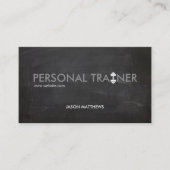 パーソナルトレーナー素朴ダンベルロゴフィットネス 名刺 (正面)
