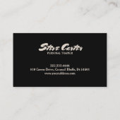 パーソナルトレーナー自転車コーチカード 名刺 (裏面)