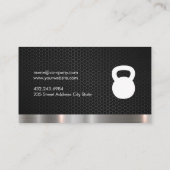 パーソナルトレーナー金属トリム 名刺 (裏面)