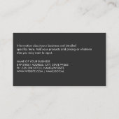 パーソナルトレーナー | ウエイトプレートジムマシン 名刺 (裏面)