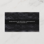 パーソナルトレーナー | ガンメタルトリム | スレート 名刺 (裏面)