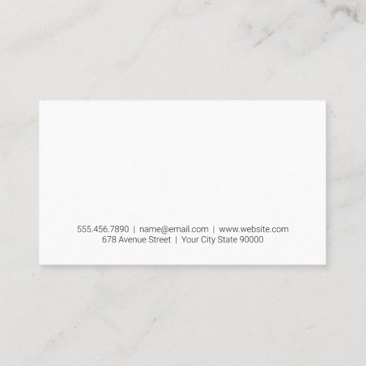 パーソナルトレーナー |ジム設備 名刺 (裏面)