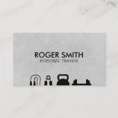 パーソナルトレーナー | トレーニングトレーニング機器 名刺 (正面)