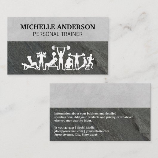 パーソナルトレーナー | トレーニングトレーニング 名刺 (正面/裏面)