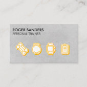 パーソナルトレーナー |トレーニング機器ツール 名刺 (正面)