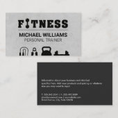 パーソナルトレーナー |トレーニング機器 |フィットネス 名刺 (正面/裏面)