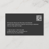 パーソナルトレーナー |トレーニング機器 |鉄鋼 名刺 (裏面)