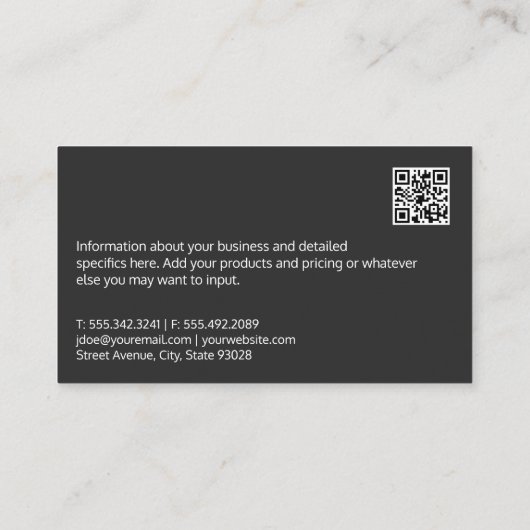 パーソナルトレーナー |トレーニング機器 |鉄鋼 名刺 (裏面)