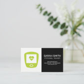 パーソナルトレーナー |ハート監視センサー 名刺 (スタンド正面)