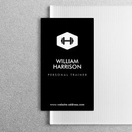 パーソナルトレーナー、フィットネスインストラクターロゴ 名刺