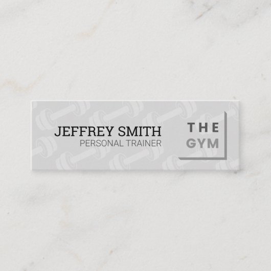 パーソナルトレーナー |フィットネスインストラクター スキニー名刺 (正面)