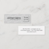 パーソナルトレーナー |フィットネスインストラクター スキニー名刺 (正面/裏面)