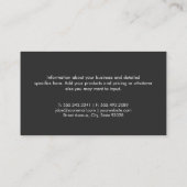 パーソナルトレーナー |フィットネスコーチ |クロスダンベル 名刺 (裏面)