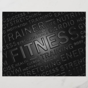 パーソナルトレーナー&フィットネスセンターフライヤー チラシ