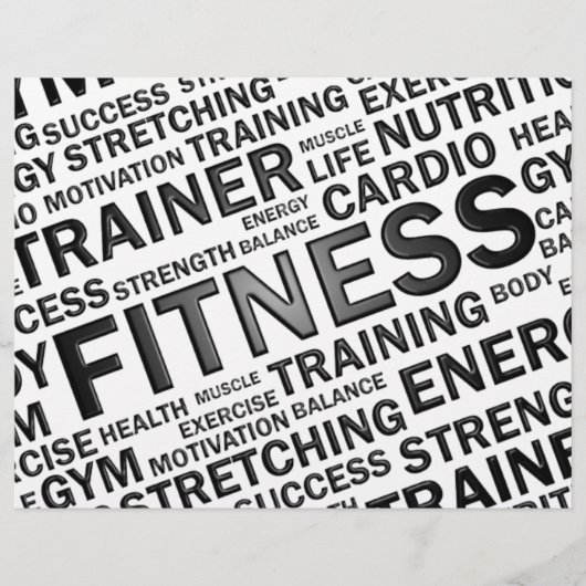 パーソナルトレーナー&フィットネスセンターフライヤー チラシ (正面)