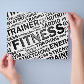 パーソナルトレーナー&フィットネスセンターフライヤー チラシ (手)