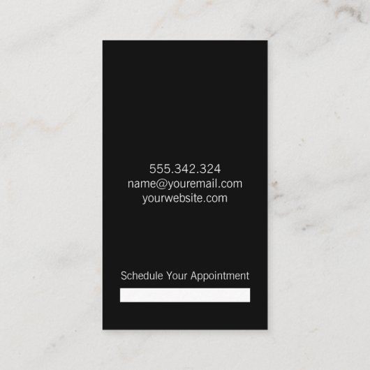 パーソナルトレーナー/フィットネスロゴ 予約カード (裏面)