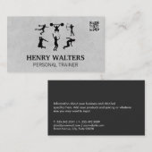 パーソナルトレーナー | フィットネス活動 | QRコード 名刺 (正面/裏面)