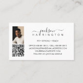 **パーソナルトレーナー フィットネス フォトコラージュ スクリプト** 名刺 (裏面)