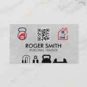 パーソナルトレーナー | ホームトレーニング | QR 名刺 (正面)