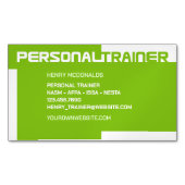 パーソナルトレーナー マグネット名刺 (正面)