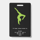 パーソナルトレーナー，ヨガインストラクターバッジ バッジ (裏面)