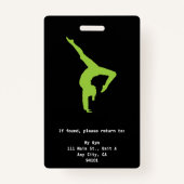 パーソナルトレーナー,ヨガインストラクターバッジ バッジ (裏面)