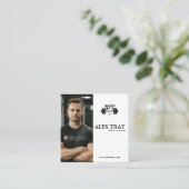 パーソナルトレーナー&ライフコーチ スクエア名刺 (スタンド正面)