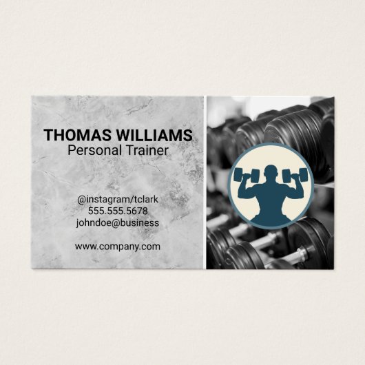 パーソナルトレーナー |ロゴを持ち上げる (正面)