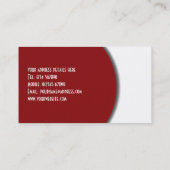 パーソナルトレーナー/体育館の名刺 名刺 (裏面)