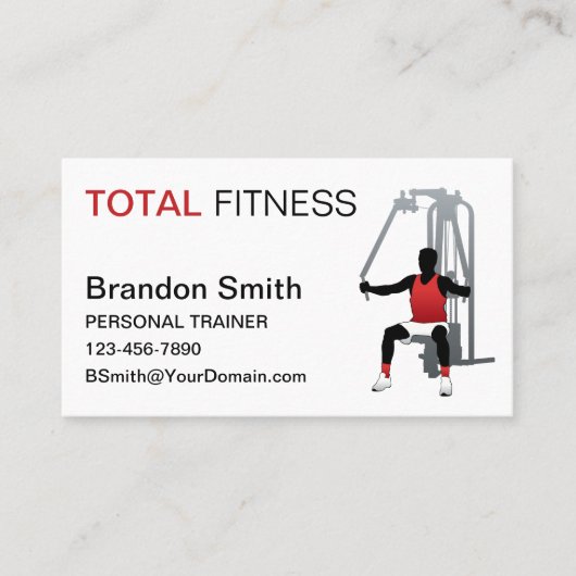パーソナルトレーナー 名刺 (正面)