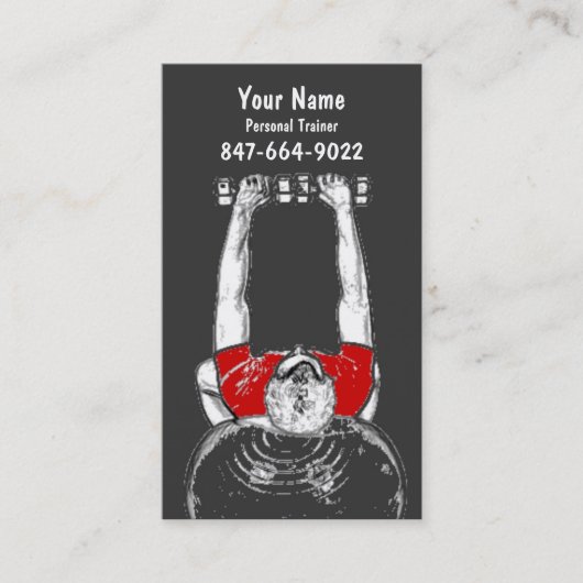 パーソナルトレーナー 名刺 (正面)