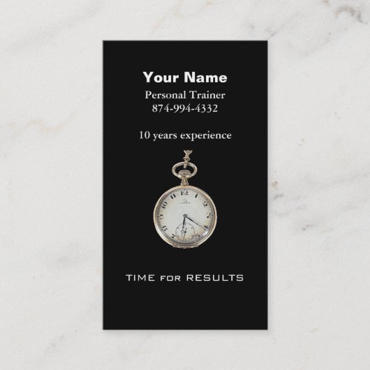 パーソナルトレーナー 名刺 (正面)
