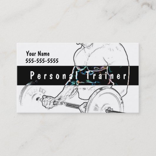 パーソナルトレーナー 名刺 (正面)