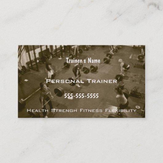 パーソナルトレーナー 名刺 (正面)