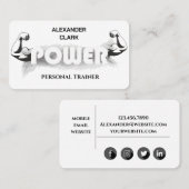 パーソナルトレーナー 名刺 (正面/裏面)