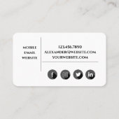 パーソナルトレーナー 名刺 (裏面)