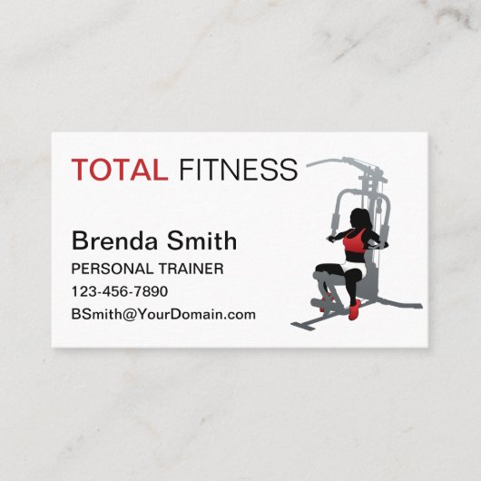 パーソナルトレーナー 名刺 (正面)