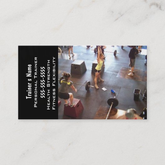 パーソナルトレーナー 名刺 (正面)