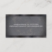 パーソナルトレーナー | 筋肉質の男が微笑む 名刺 (裏面)