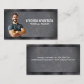 パーソナルトレーナー | 筋肉質の男が微笑む 名刺 (正面/裏面)