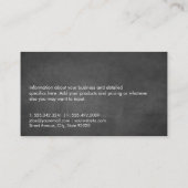 パーソナルトレーナー |重み 名刺 (裏面)